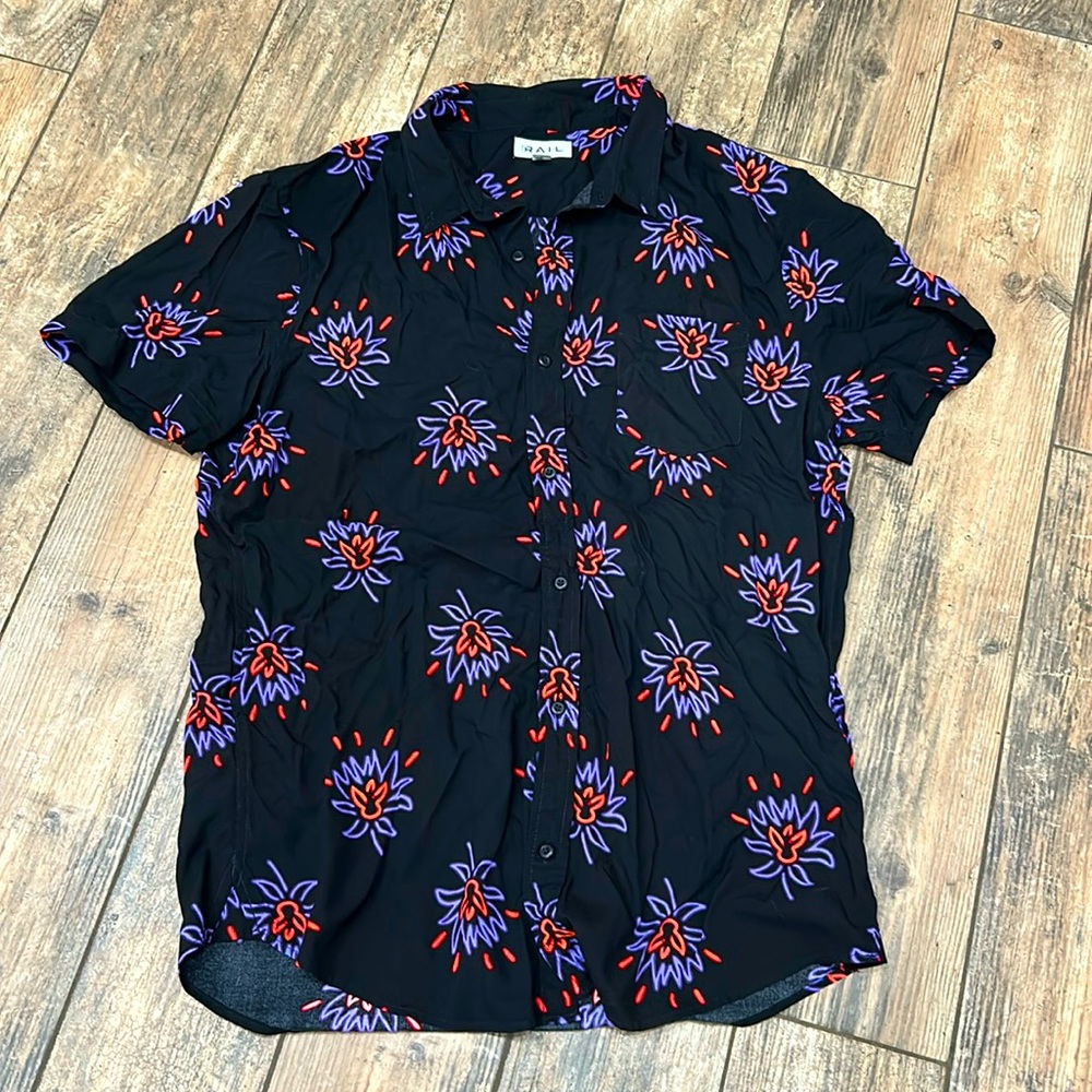Mens The Rail Button Down Fun Shirt